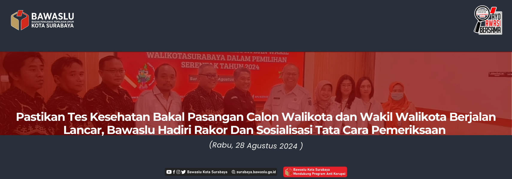 Rakor Persiapan Tes Kesehatan Bacalon Walikota