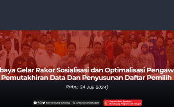 Bawaslu Surabaya Gelar Rakor Sosialisasi dan Optimalisasi Pengawasan Tahapan Pemutakhiran Data Dan Penyusunan Daftar Pemilih 